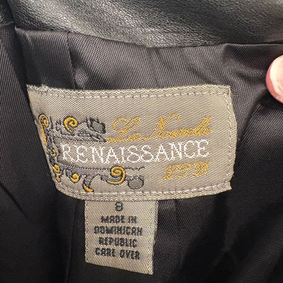 Vintage Soft Black Leather Skirt Size 8 - Picture 10 of 16